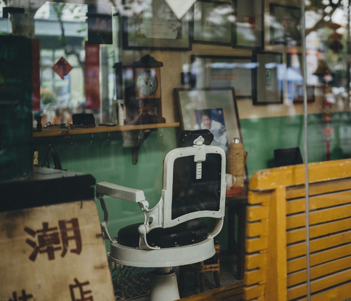 Interior clasic de barbershop